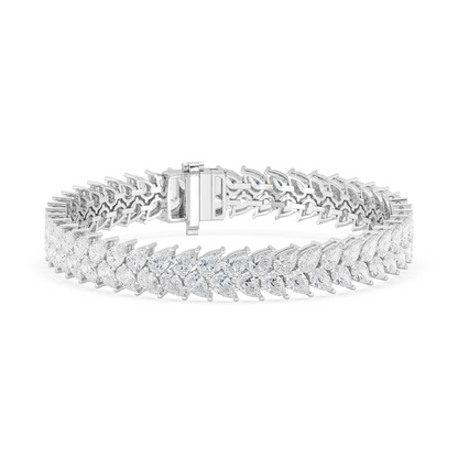 Double Pear Tennis Bracelet