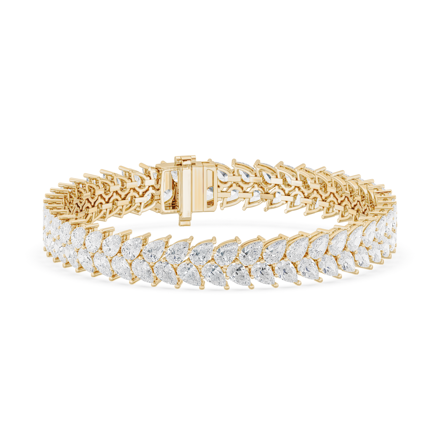 Double Pear Tennis Bracelet