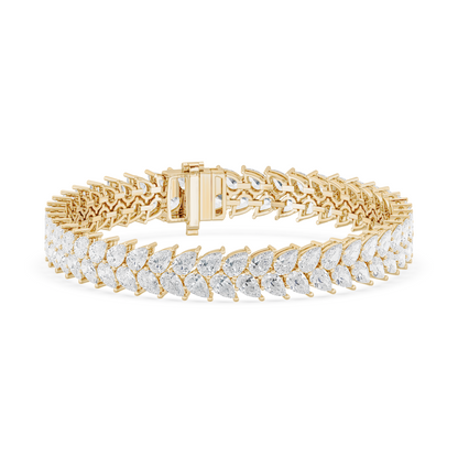 Double Pear Tennis Bracelet