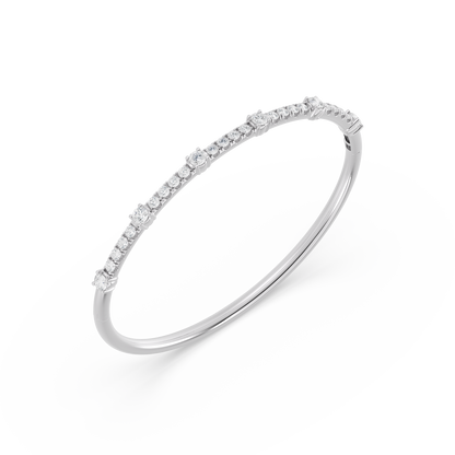 Station Bangle With Diamonds