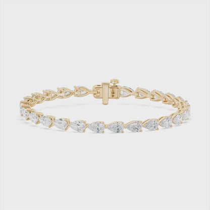 Pear Tennis Bracelet